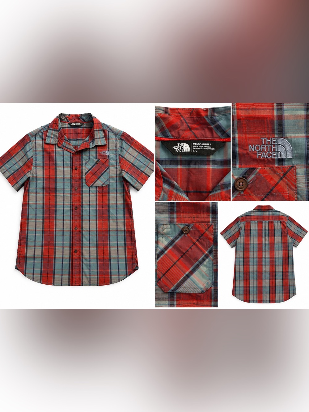 The North Face Black Men’s Casual Button-Down Shirt Size large